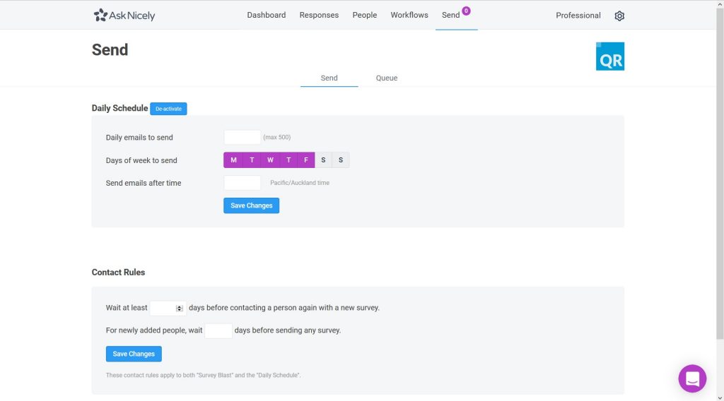 Send NPS surveys from AskNicely
