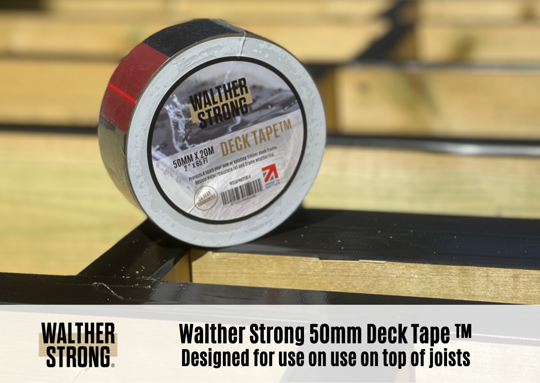 DECK TAPE® for use on top of joists]