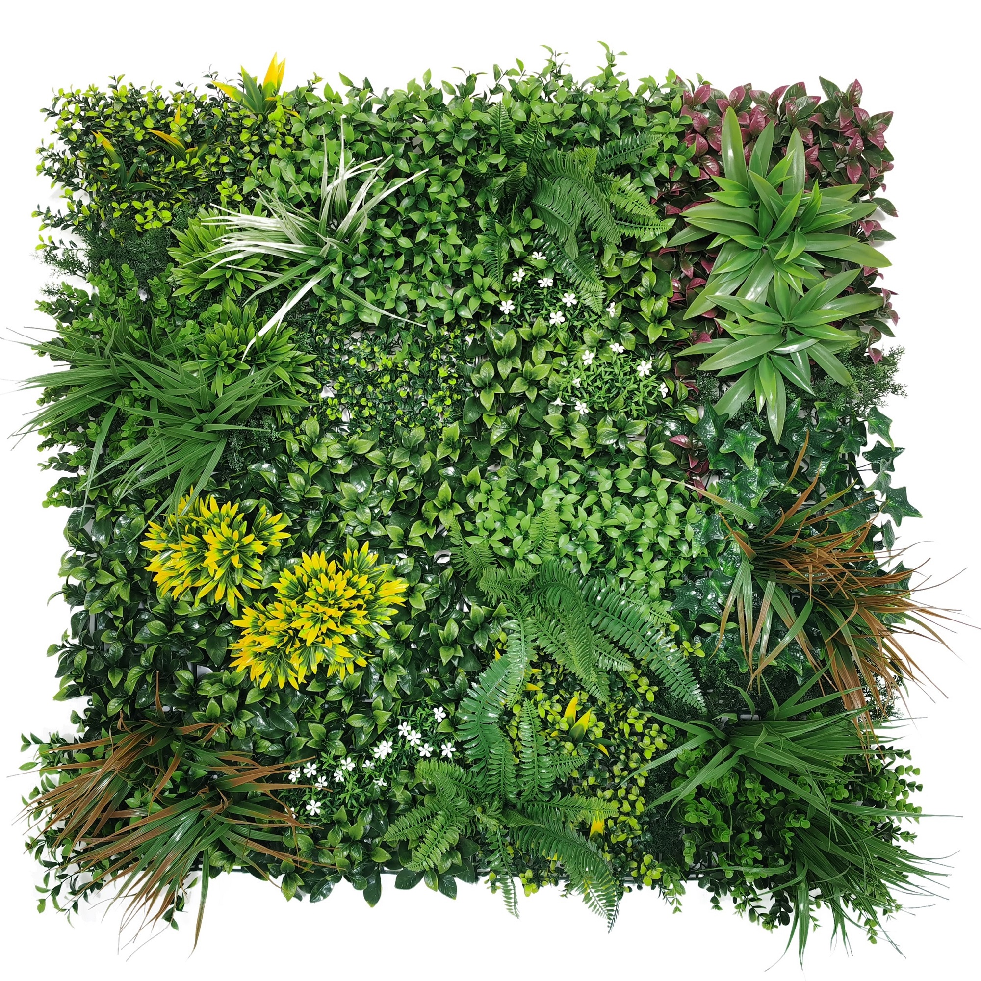 'Colourful Blooms' Artificial Plant Wall Panel