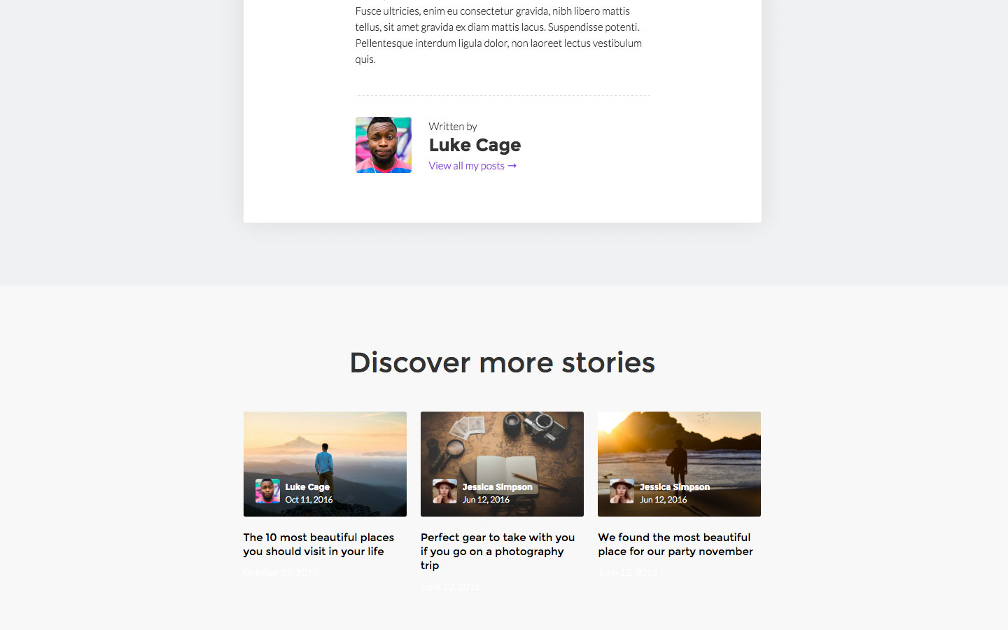 Explorer - Blog HTML5 Responsive Website Template