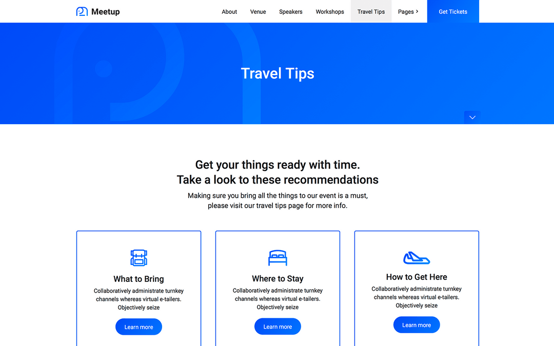 Meetup Event Html5 Responsive Website Template Meetup Event Html5 Responsive Website Template