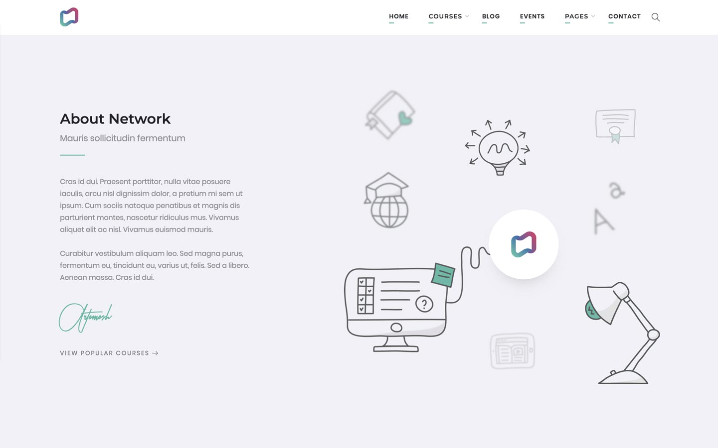 Network - Education HTML5 Responsive Website Template