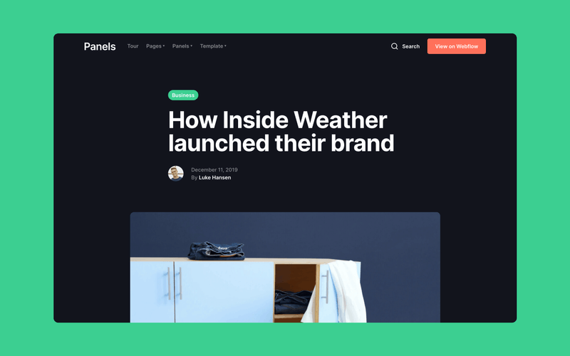 Panels Creative HTML5 Responsive site Template