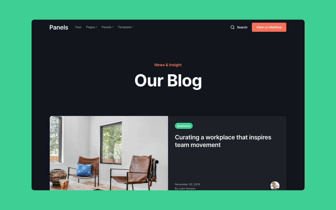 Panels Creative HTML5 Responsive site Template