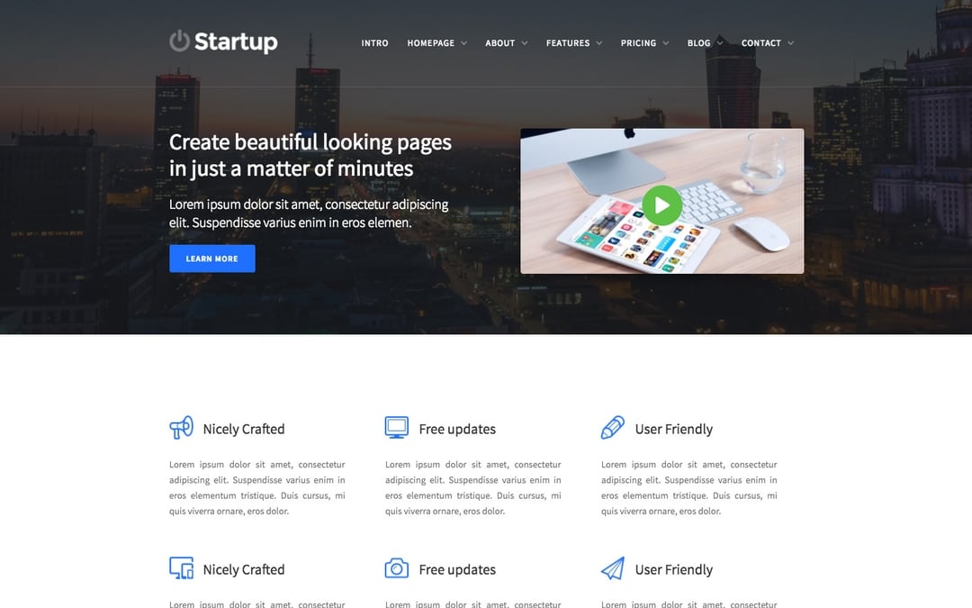 Startup - Startup HTML5 Responsive Website Template