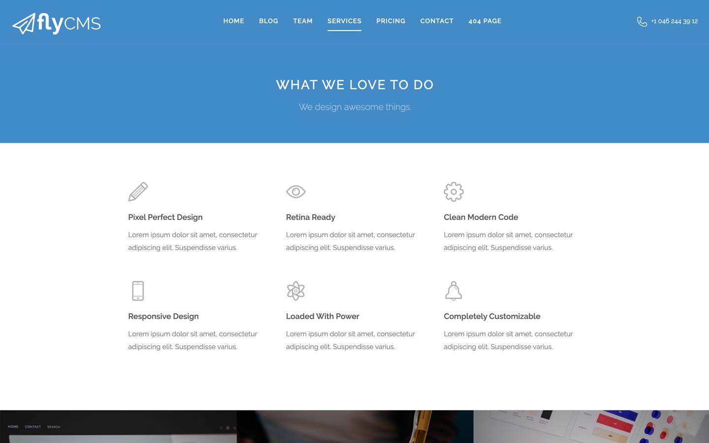 Fly CMS - Corporate HTML5 Responsive Website Template