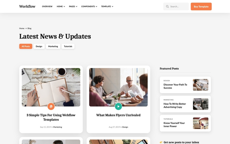 Workflow - Startup HTML5 Responsive Website Template