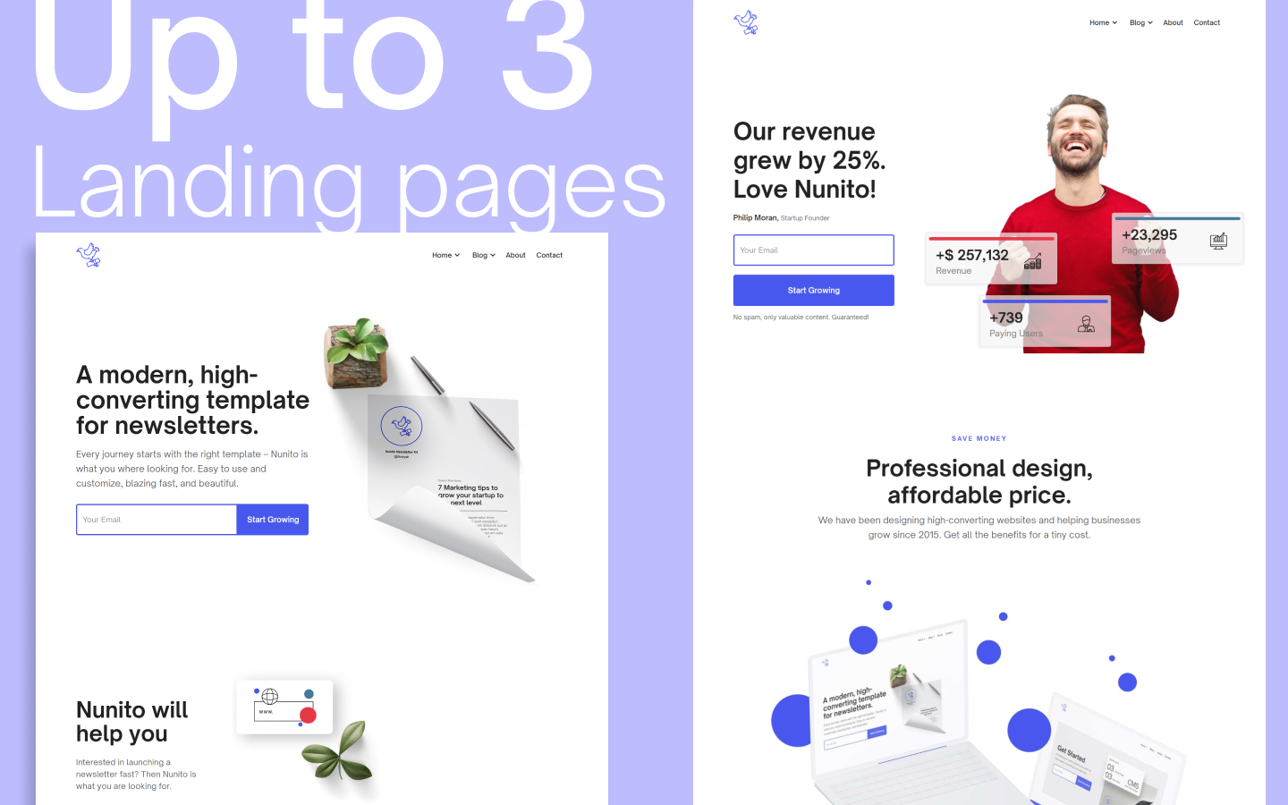 Nunito - Newsletter HTML5 Responsive Website Template