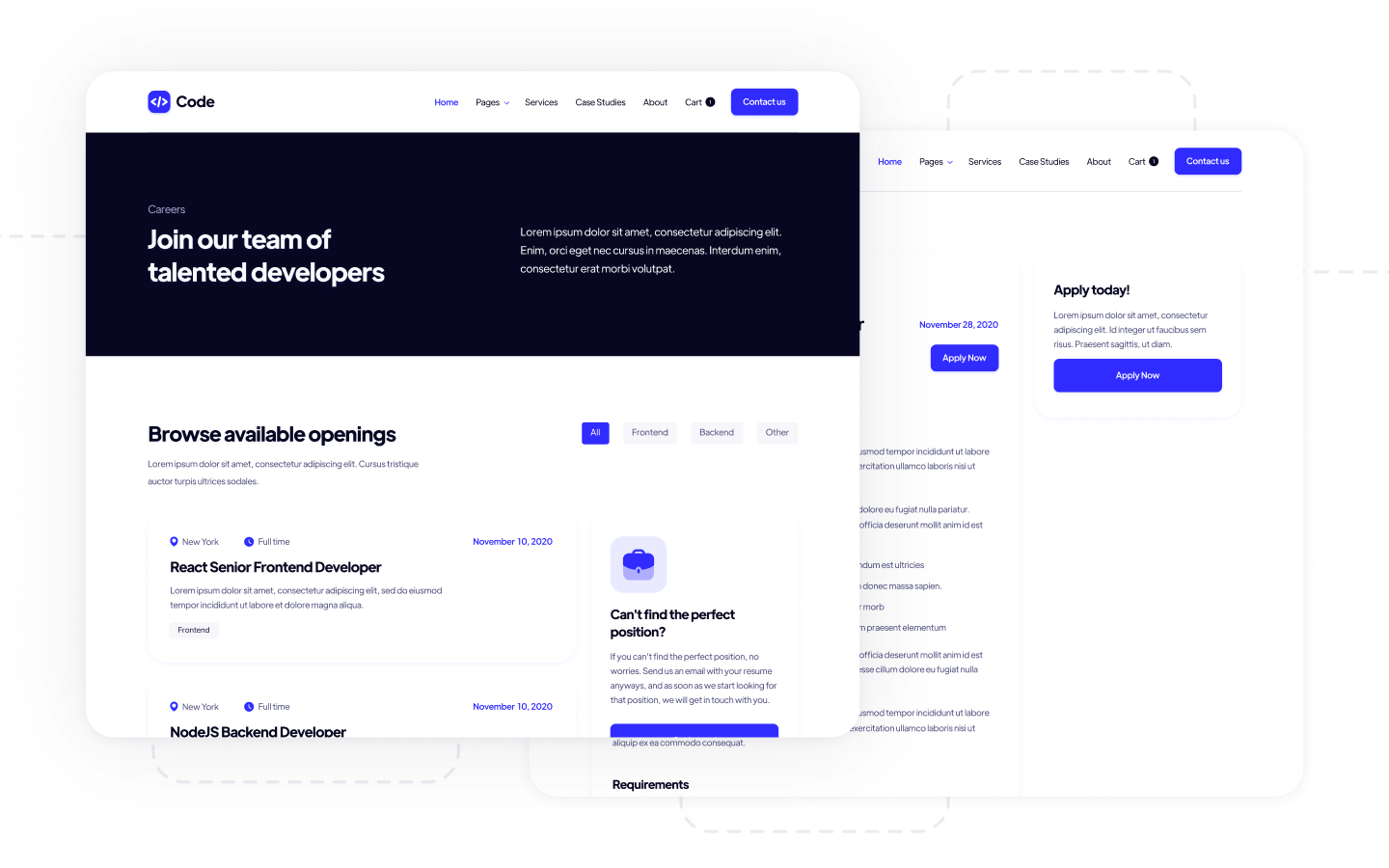 Code - Software HTML5 Responsive Website Template