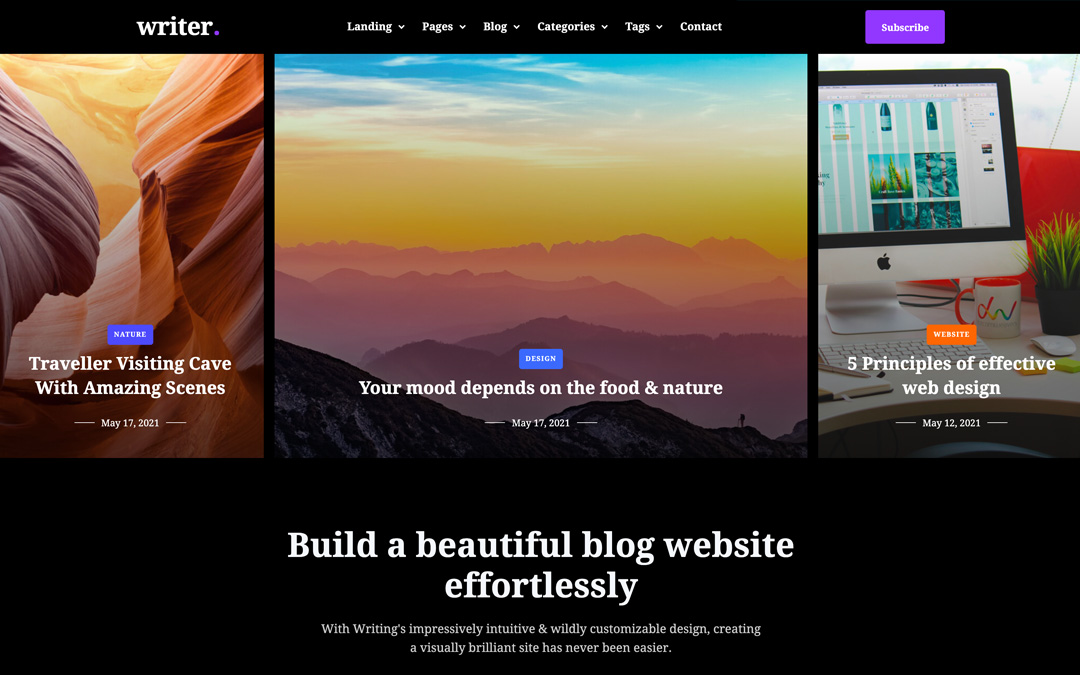 Writer - Blog HTML5 Responsive Website Template
