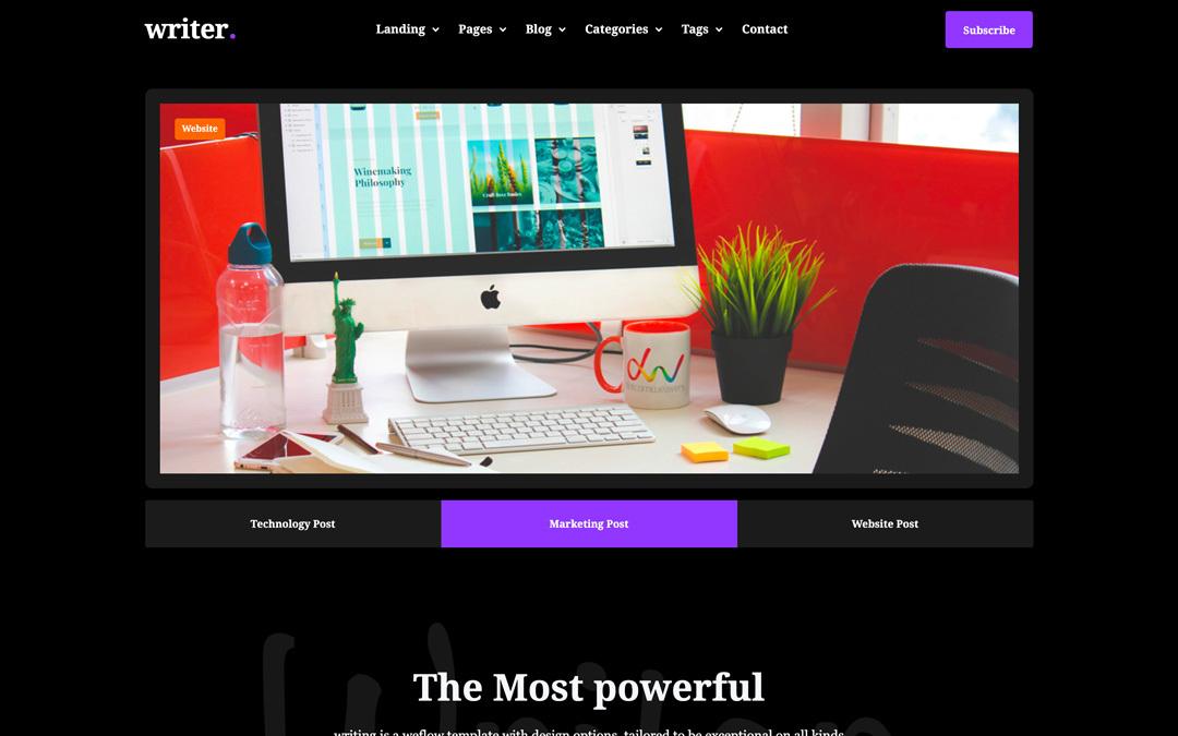 Writer - Blog HTML5 Responsive Website Template