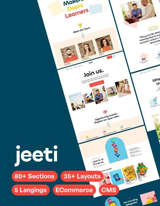 Jeeti by Fouroom - SaaS design asset by webflow