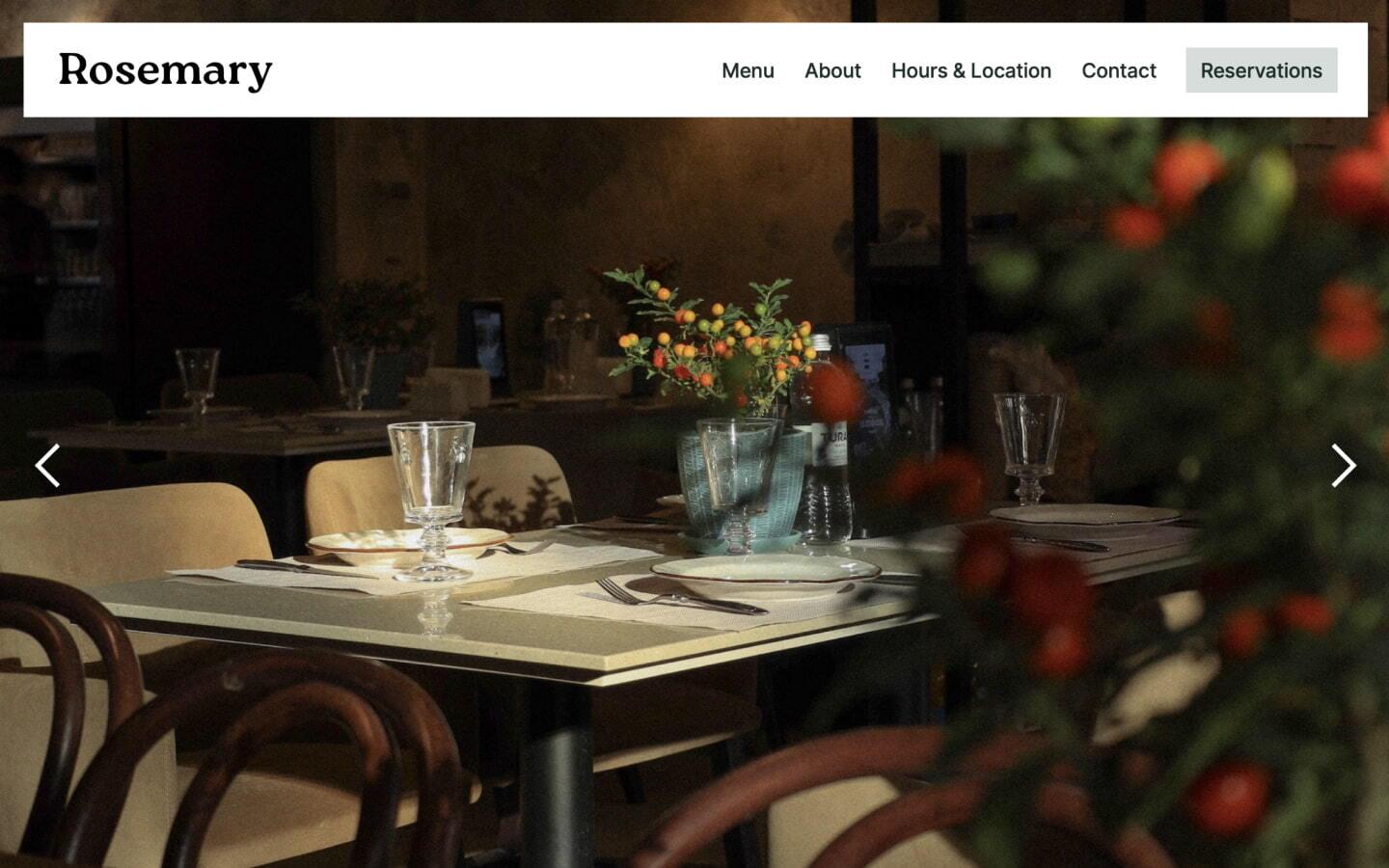 Rosemary Restaurant HTML5 Responsive site Template