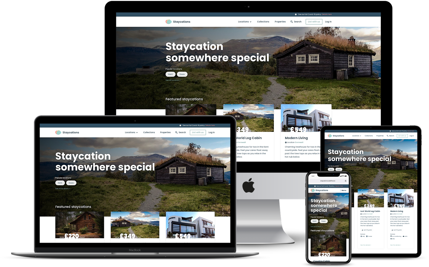 Staycation Website Example Staycations - Travel HTML5 Responsive Website Template