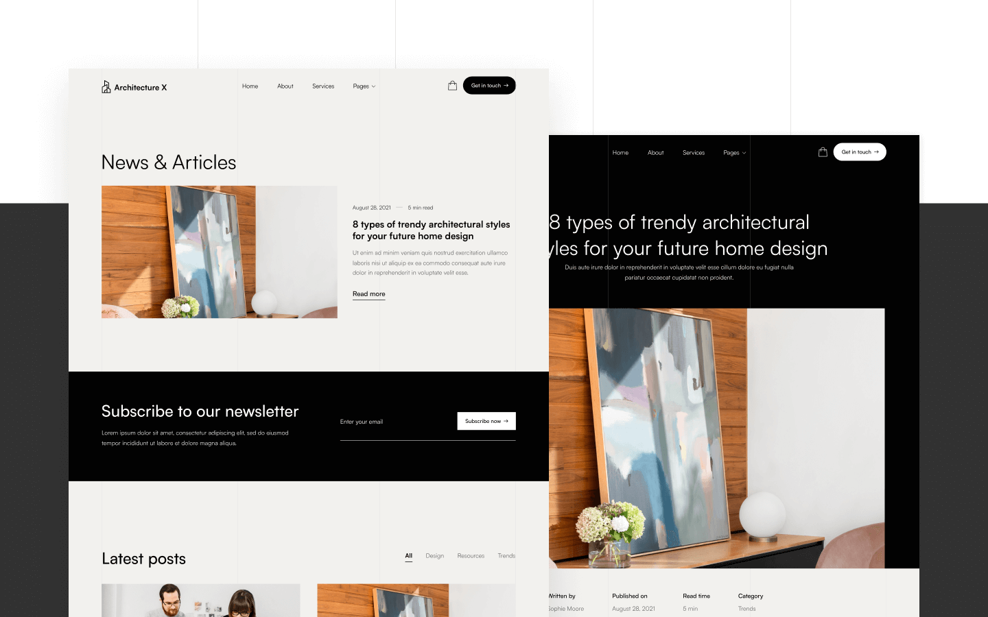 Architecture X - Architecture HTML5 Responsive Website Template