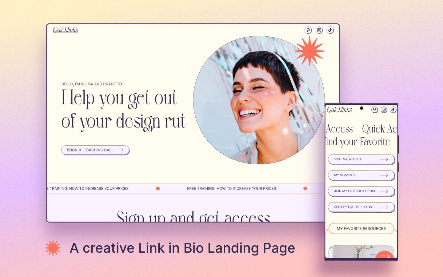 Quicklinks - Landing page HTML5 Responsive Website Template