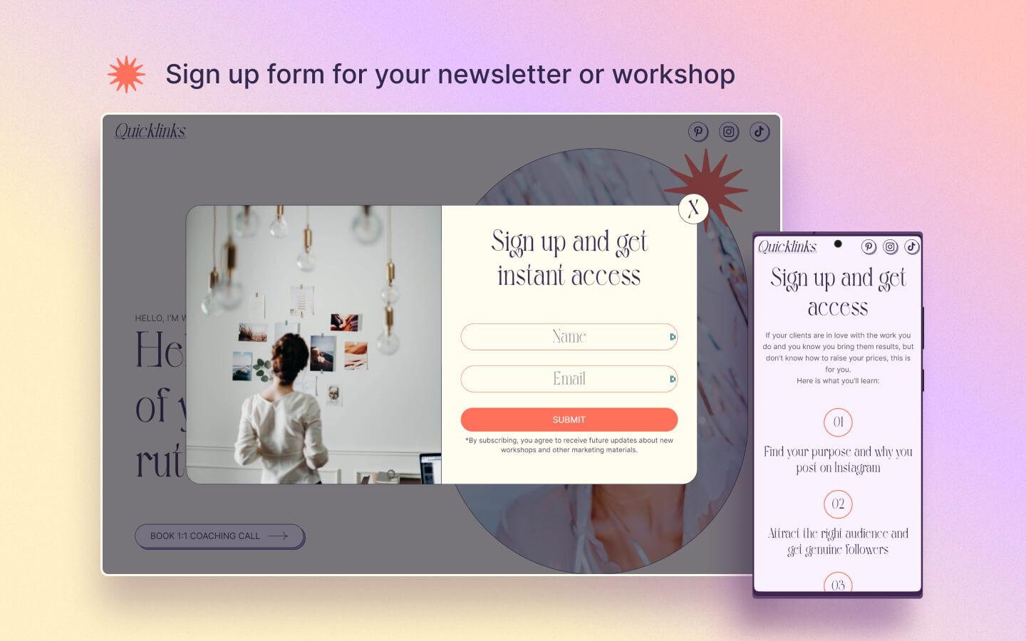Quicklinks - Landing page HTML5 Responsive Website Template