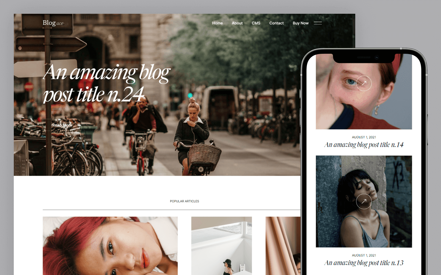 Blog Ace - Blog HTML5 Responsive Website Template