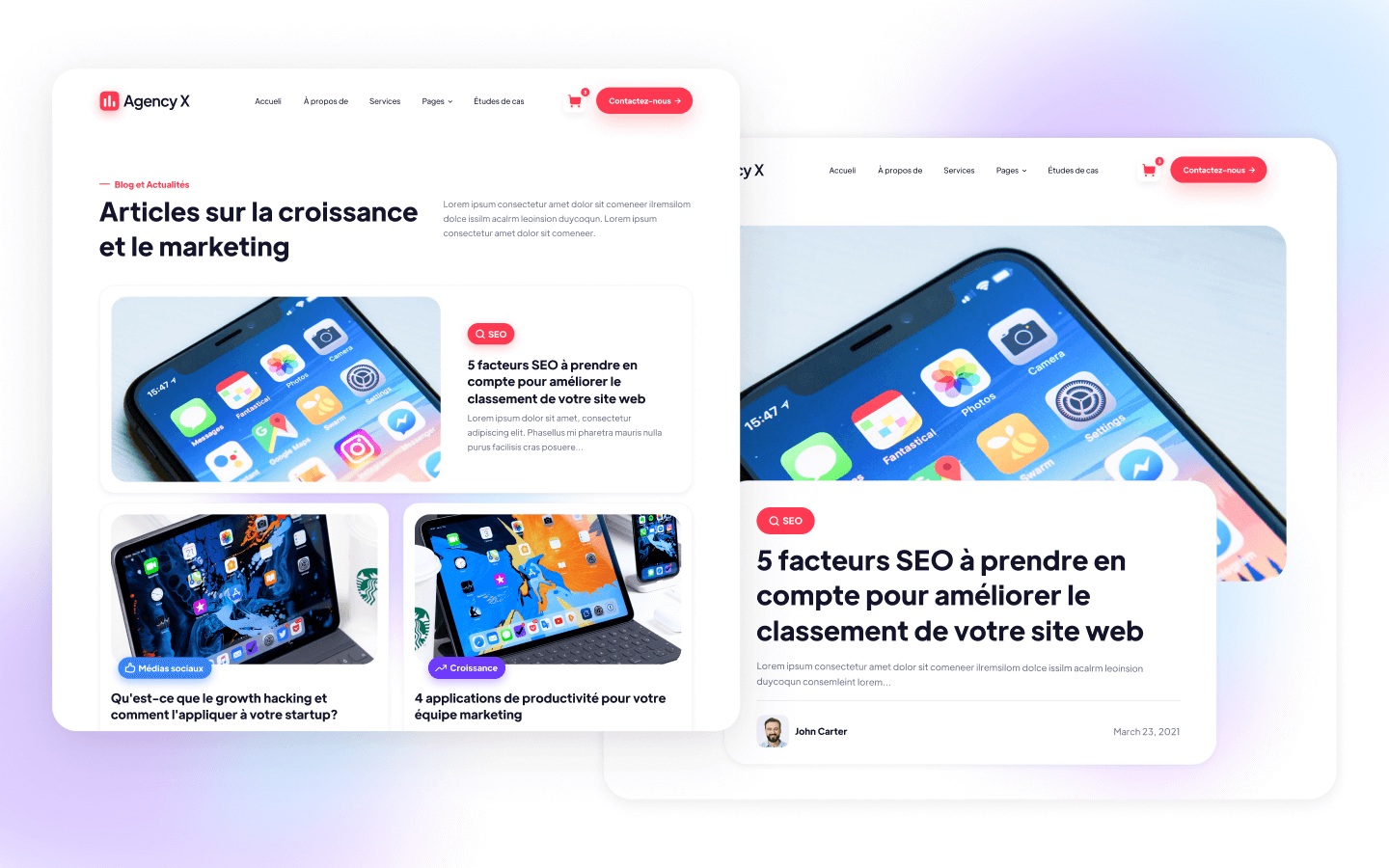 Agency X (FR) - Marketing HTML5 Responsive Website Template
