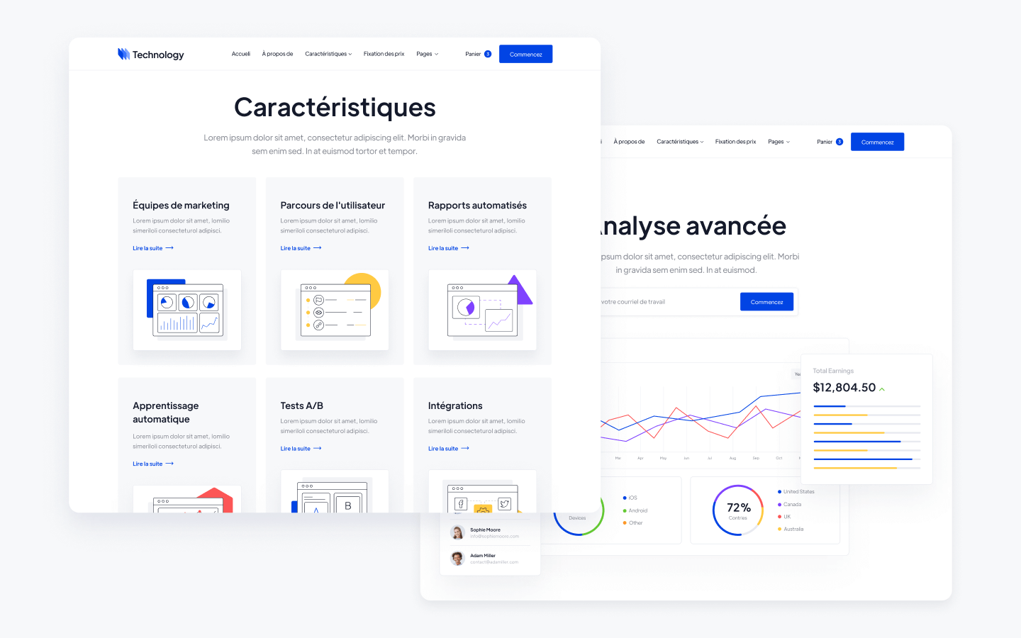 Technology (FR) - Technology HTML5 Responsive Website Template