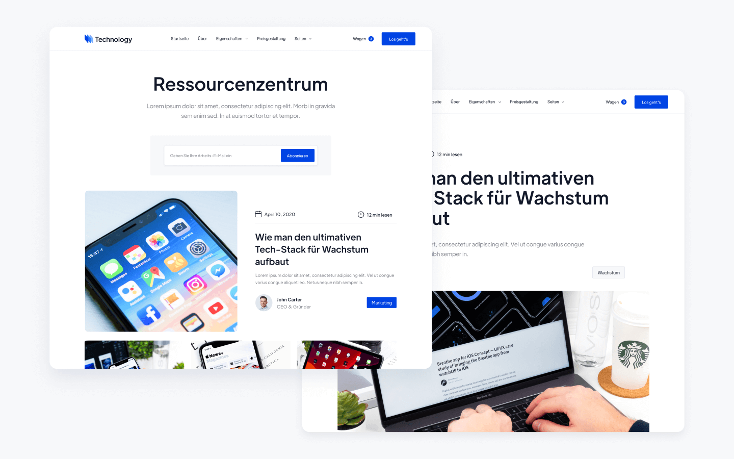 Technology (DE) - Technology HTML5 Responsive Website Template