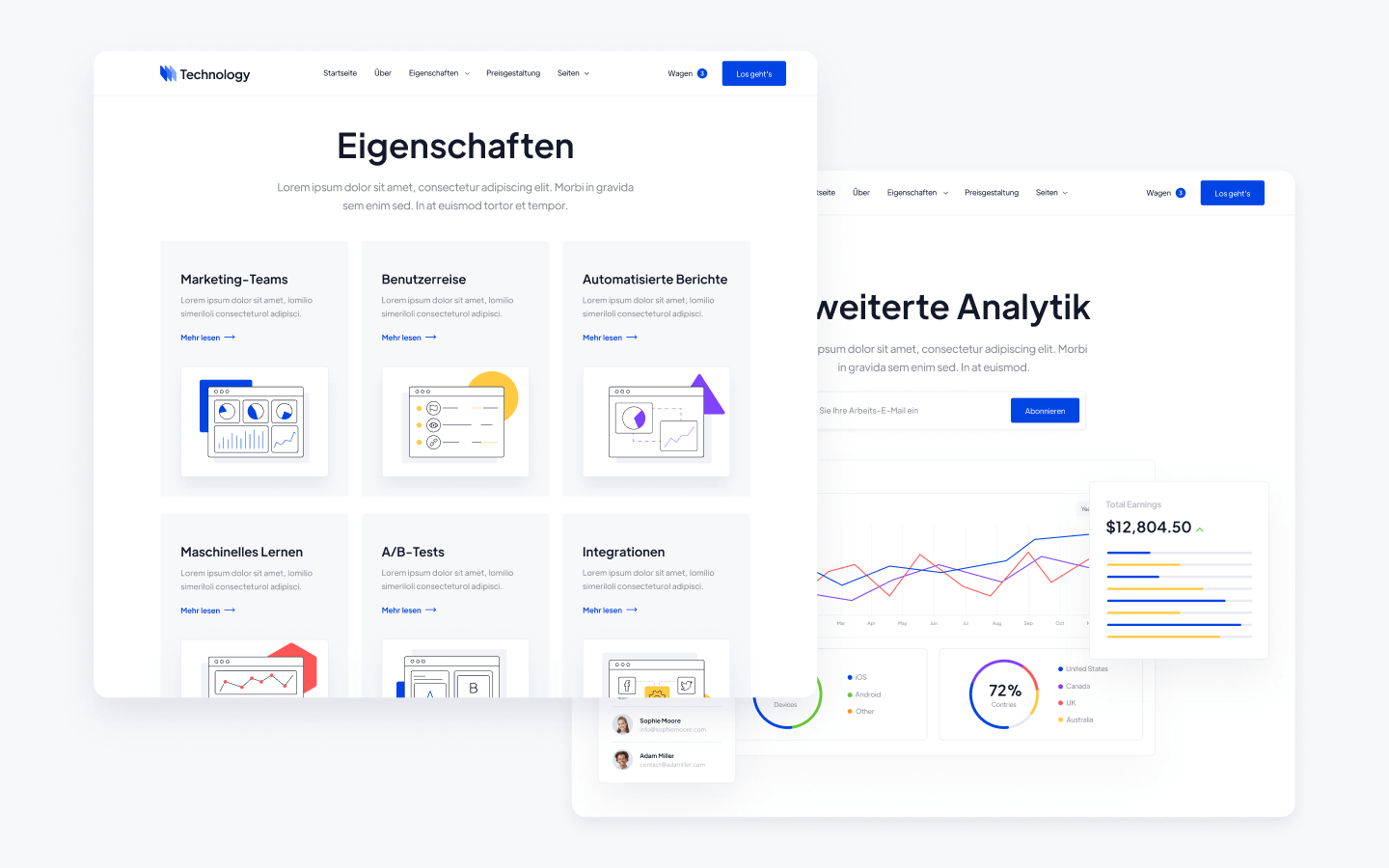 Technology (DE) - Technology HTML5 Responsive Website Template