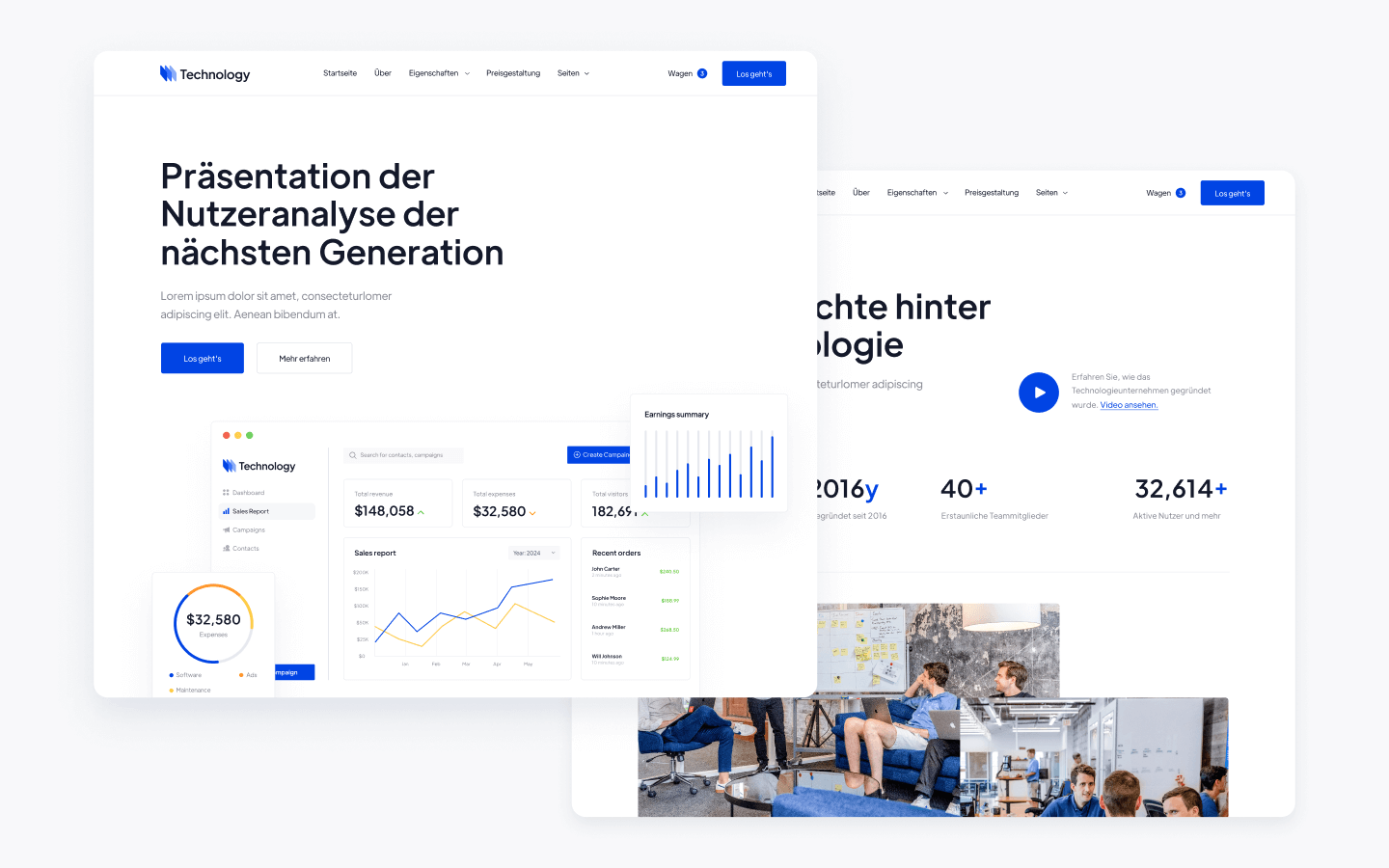 Technology (DE) - Technology HTML5 Responsive Website Template