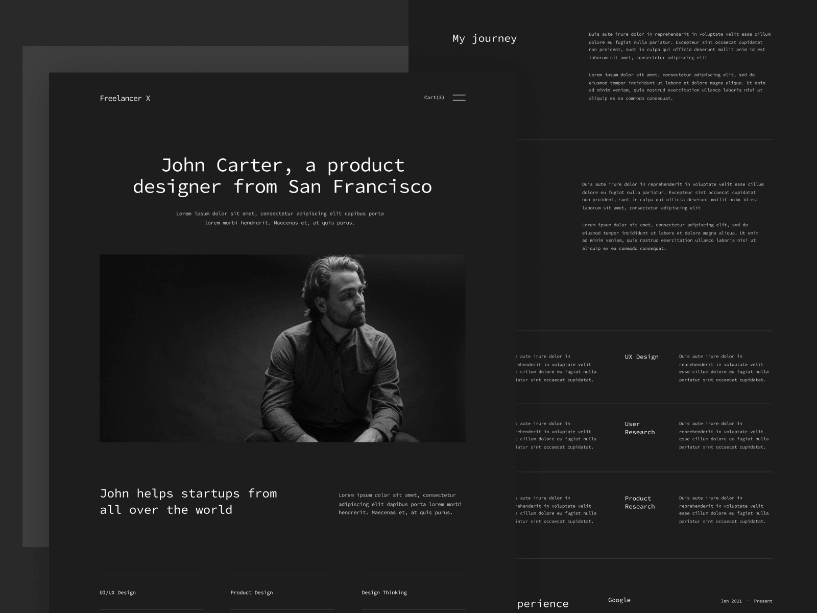 Freelancer Consultant Webflow Website Template