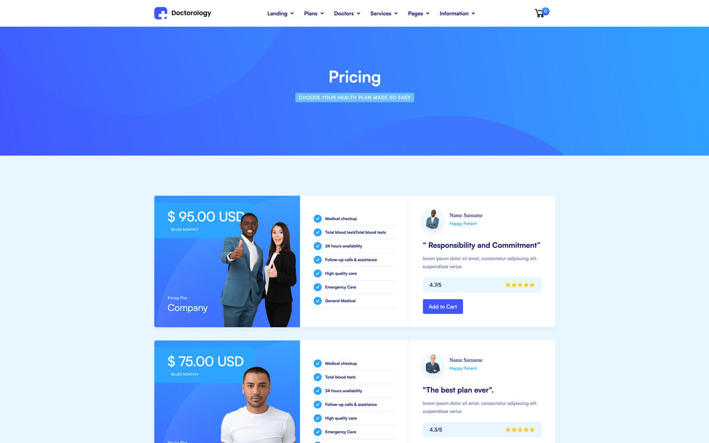 Doctorology - Doctor HTML5 Responsive Website Template