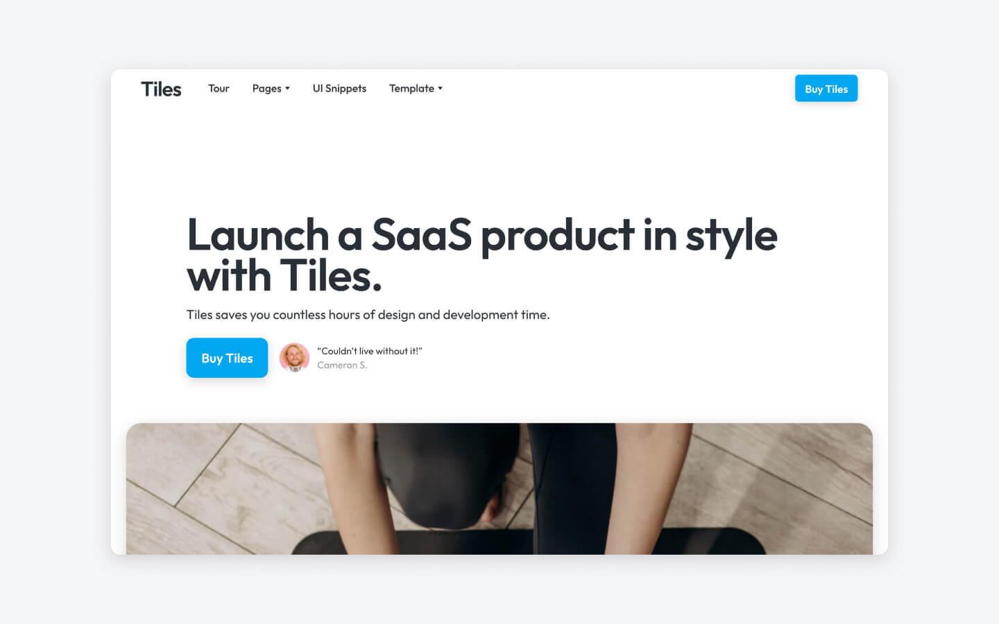 Tiles - SaaS HTML5 Responsive Website Template
