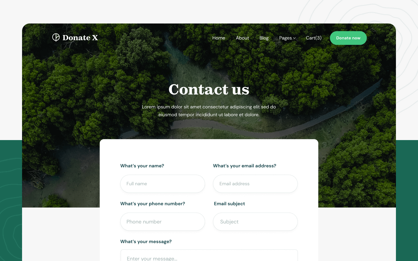 Donate X - Donation HTML5 Responsive Website Template