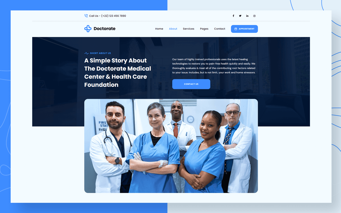 Doctorate - Doctor HTML5 Responsive Website Template