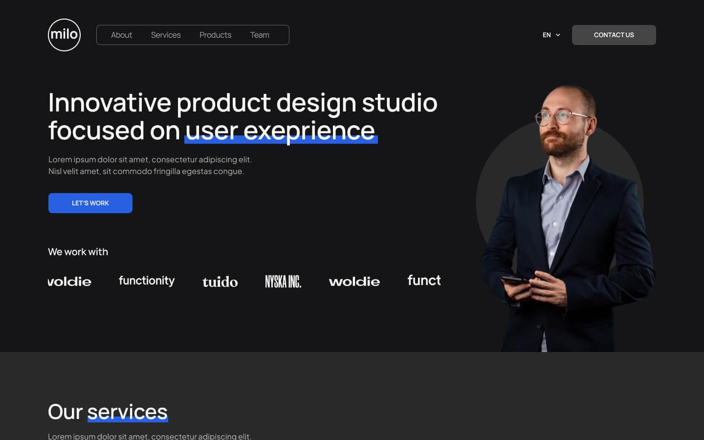 Milo - Agency HTML5 Responsive Website Template