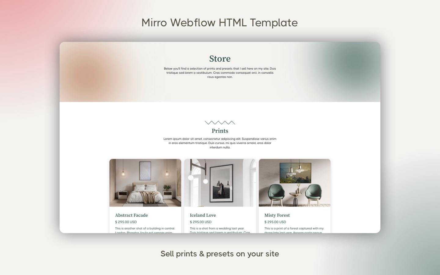 Mirro - Photography HTML5 Responsive Website Template