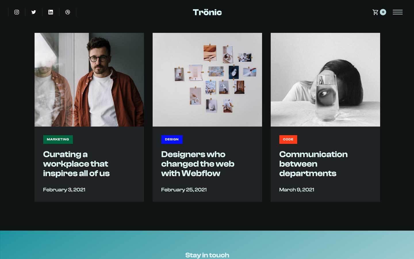 Trönic - Creative HTML5 Responsive Website Template
