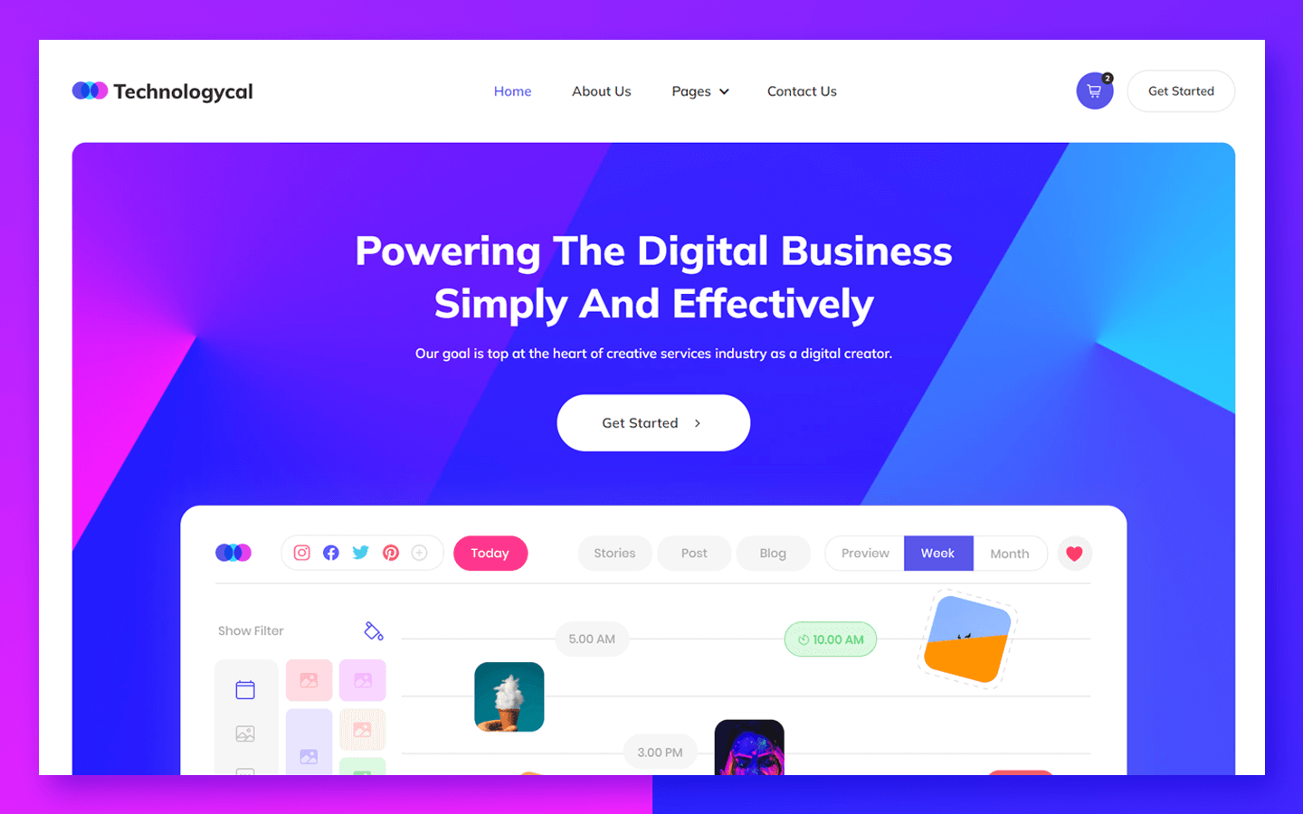 Technologycal - Technology HTML5 Responsive Website Template