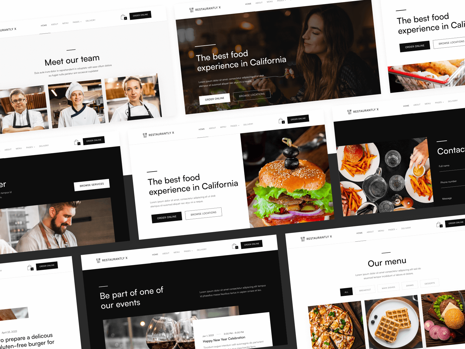 Restaurantly X - Restaurant HTML5 Responsive Website Template