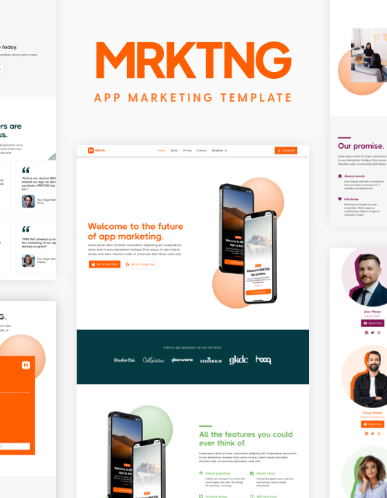 MRKTNG by GKDC - Mobile design asset by webflow