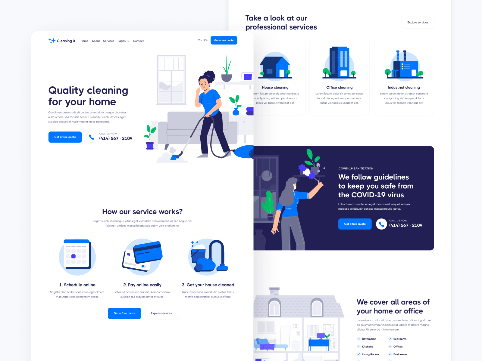 House Cleaning Webflow Template