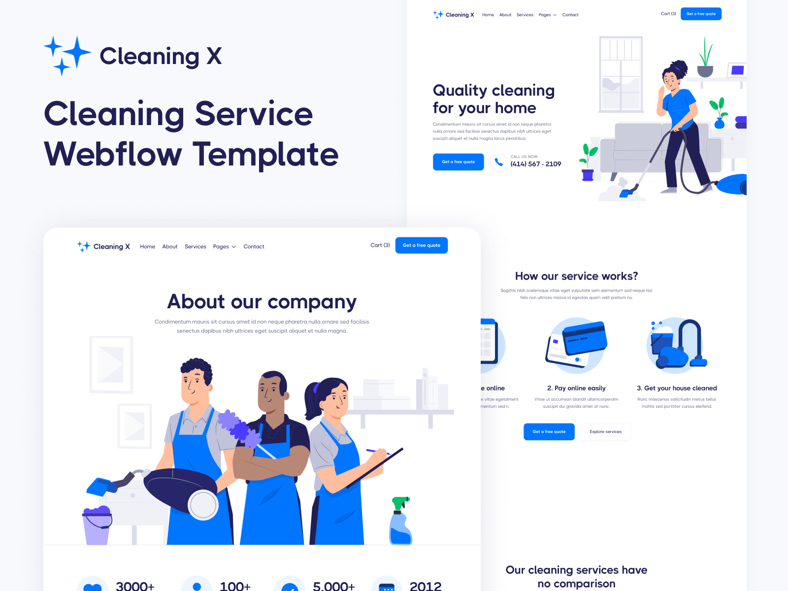 Cleaning Service Webflow Template