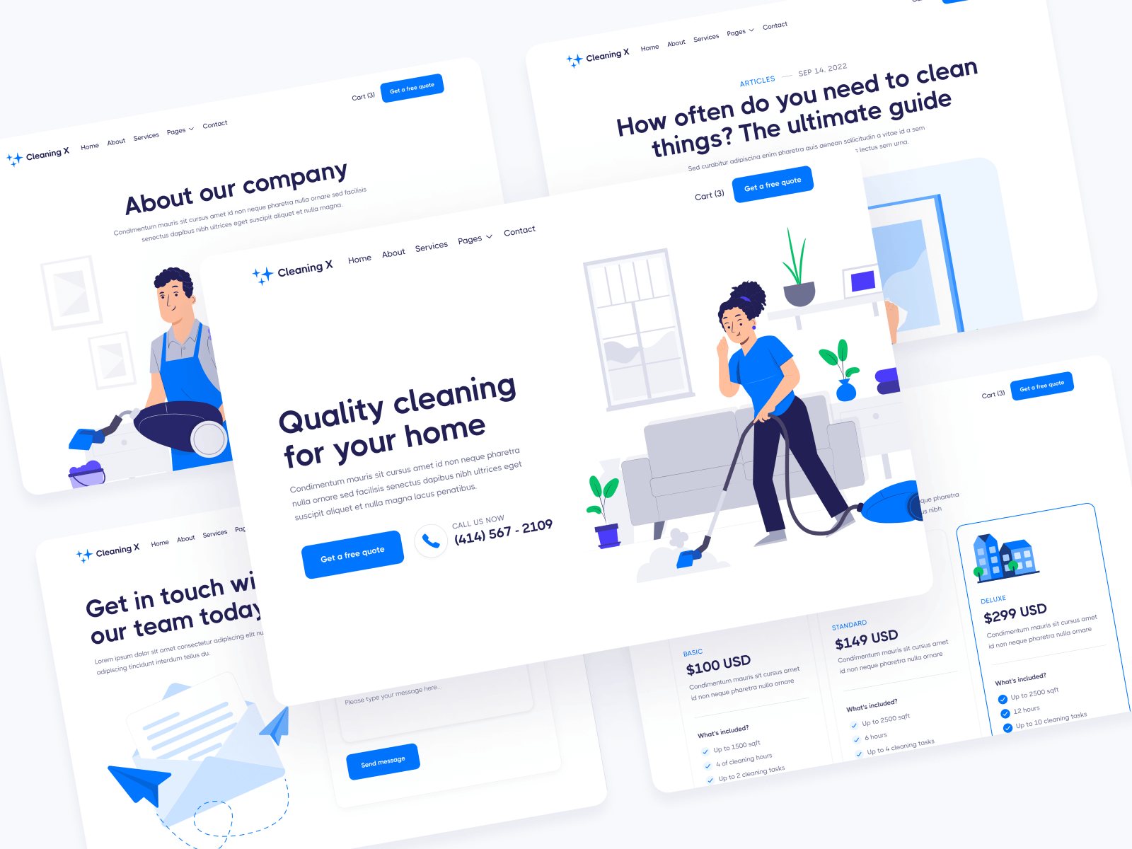 Cleaning Company Webflow Theme