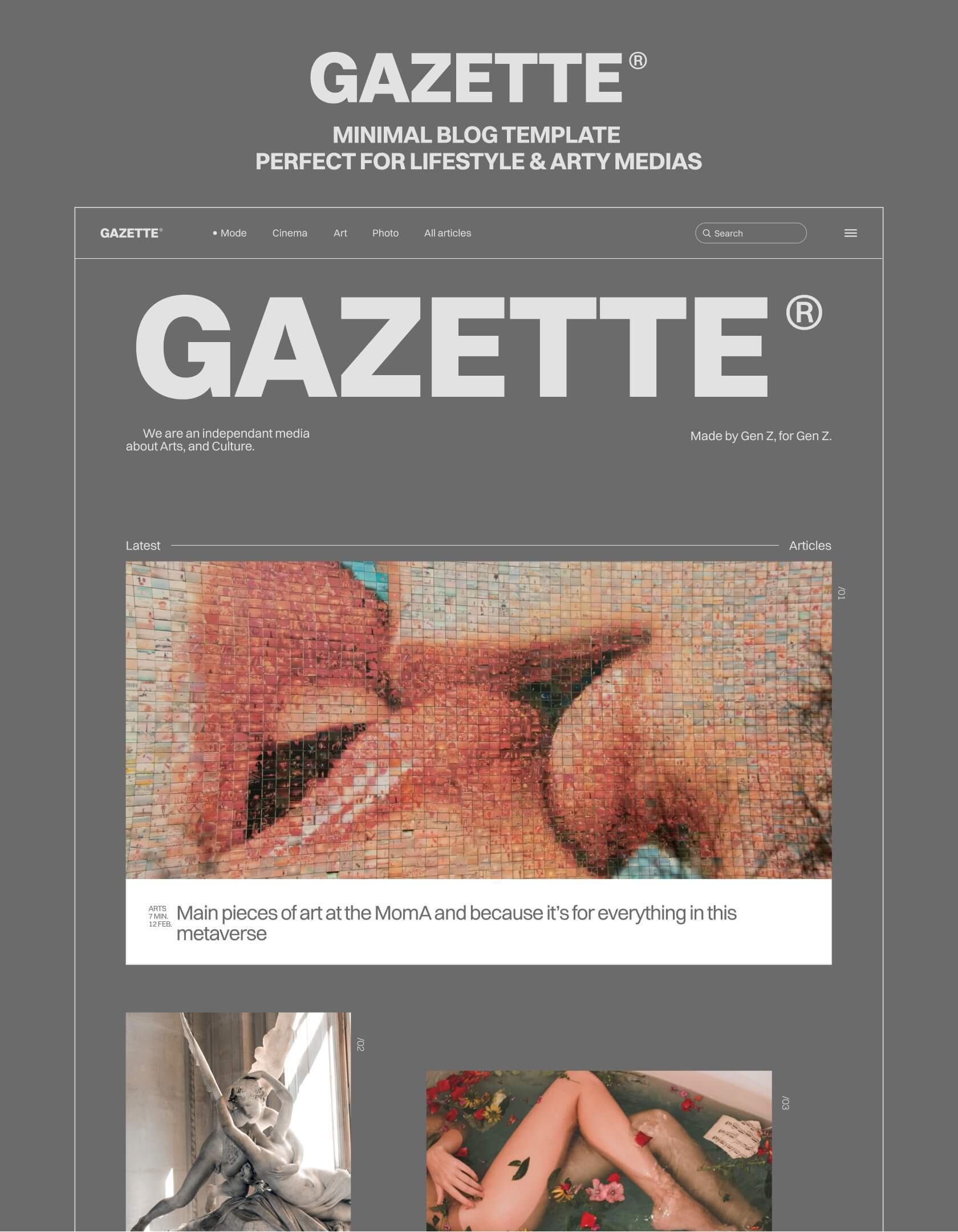 Gazette by Telio Templates