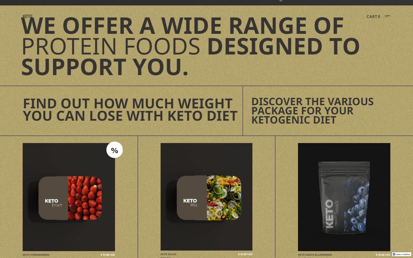 Keto Delivery HTML5 Responsive site Template