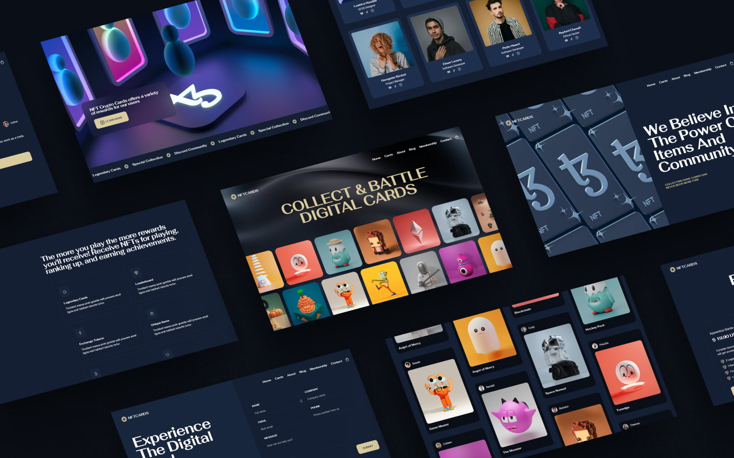 NFTCards - Portfolio HTML5 Responsive Website Template