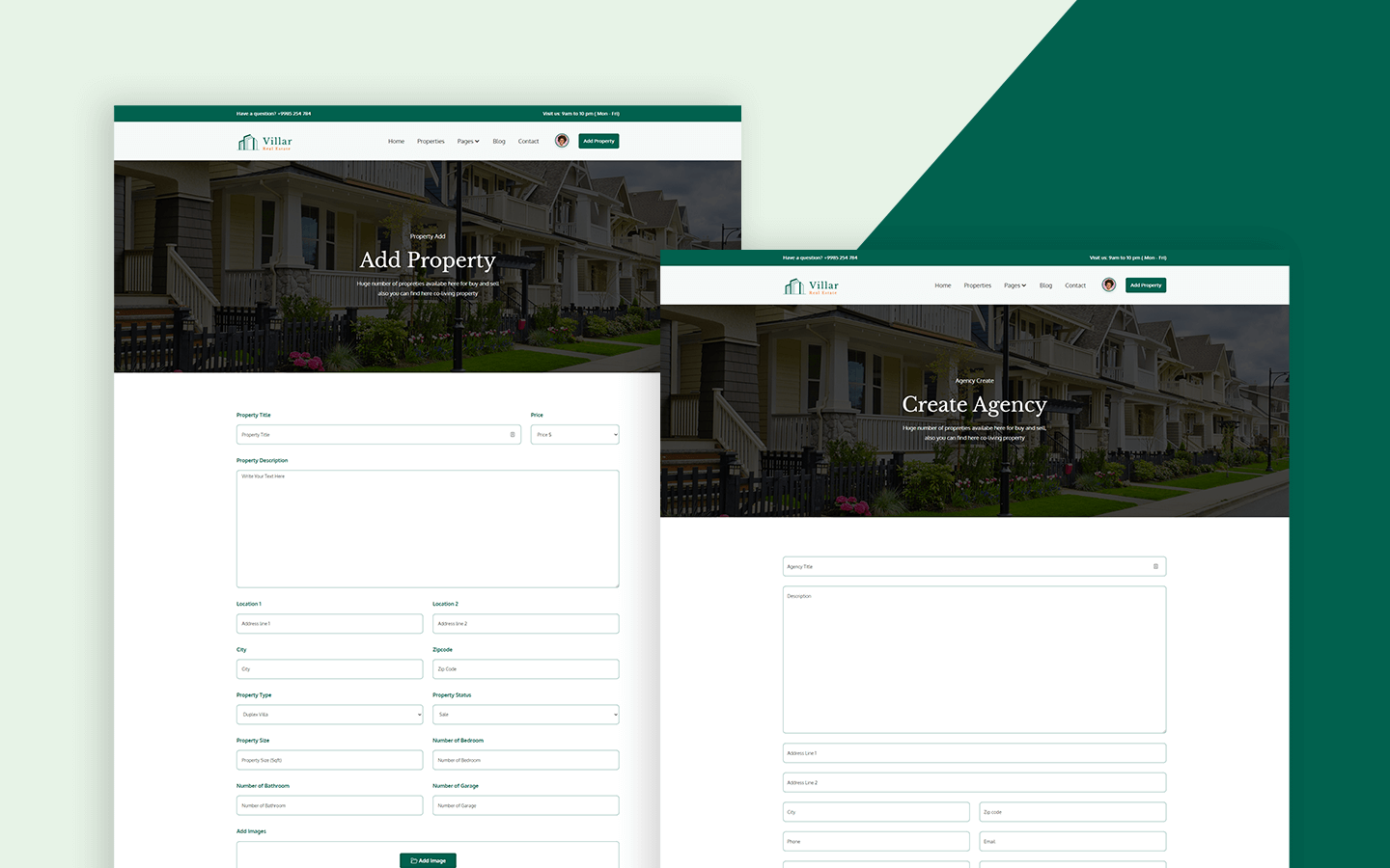 Villar Real Estate HTML5 Responsive Website Template