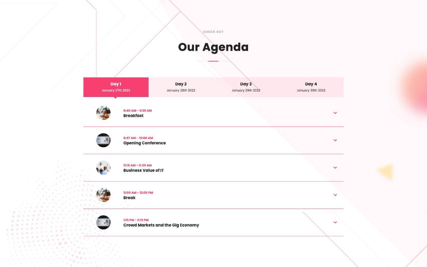 Deventi 128 - Event HTML5 Responsive Website Template