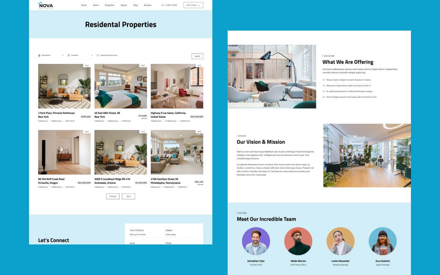 Nova Homes Real Estate HTML5 Responsive Website Template