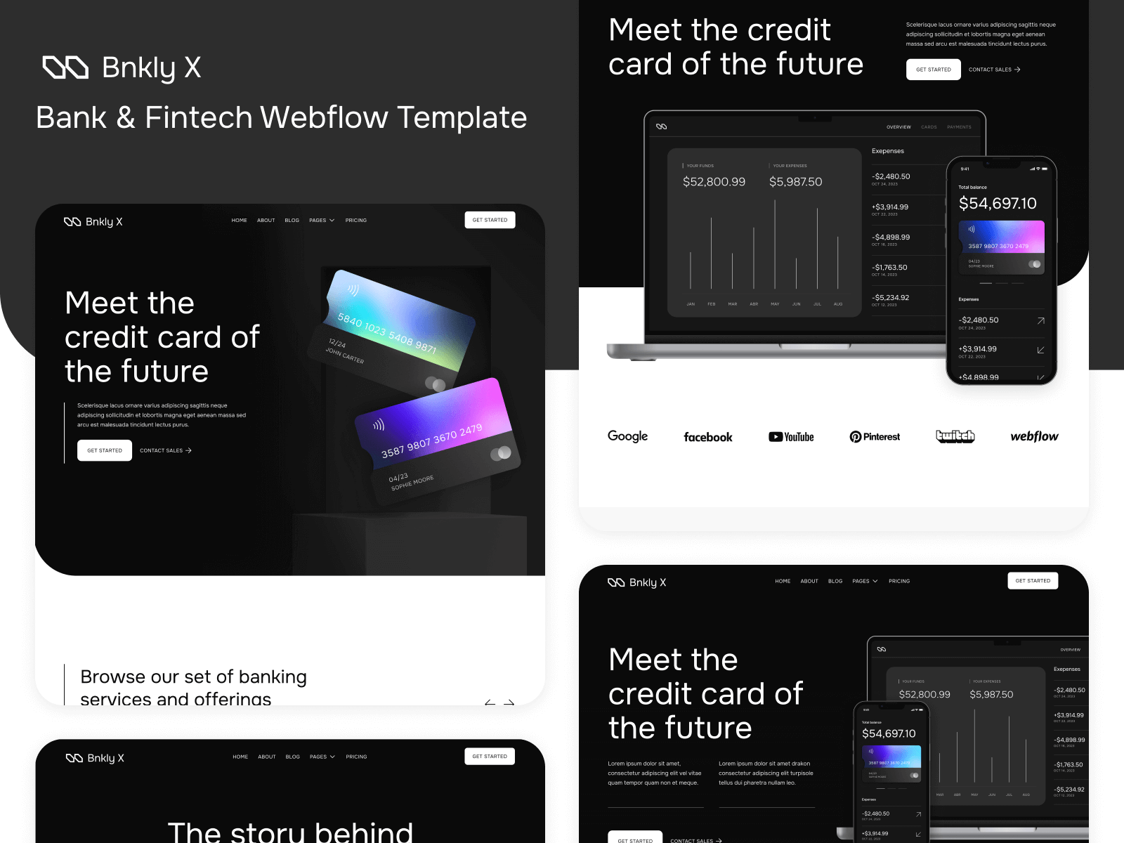 Bnkly X - Bank HTML5 Responsive Website Template