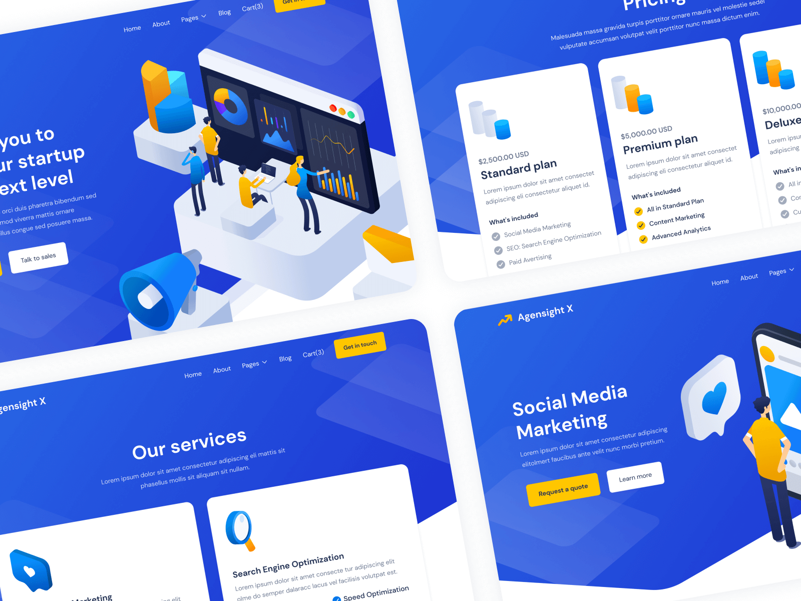 Agensight X - Agency HTML5 Responsive Website Template
