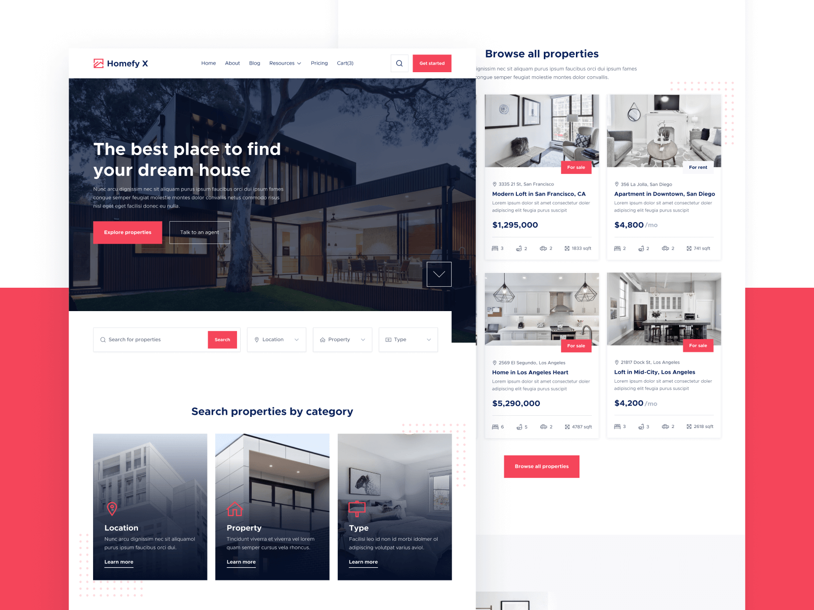 Homefy X - Real Estate HTML5 Responsive Website Template